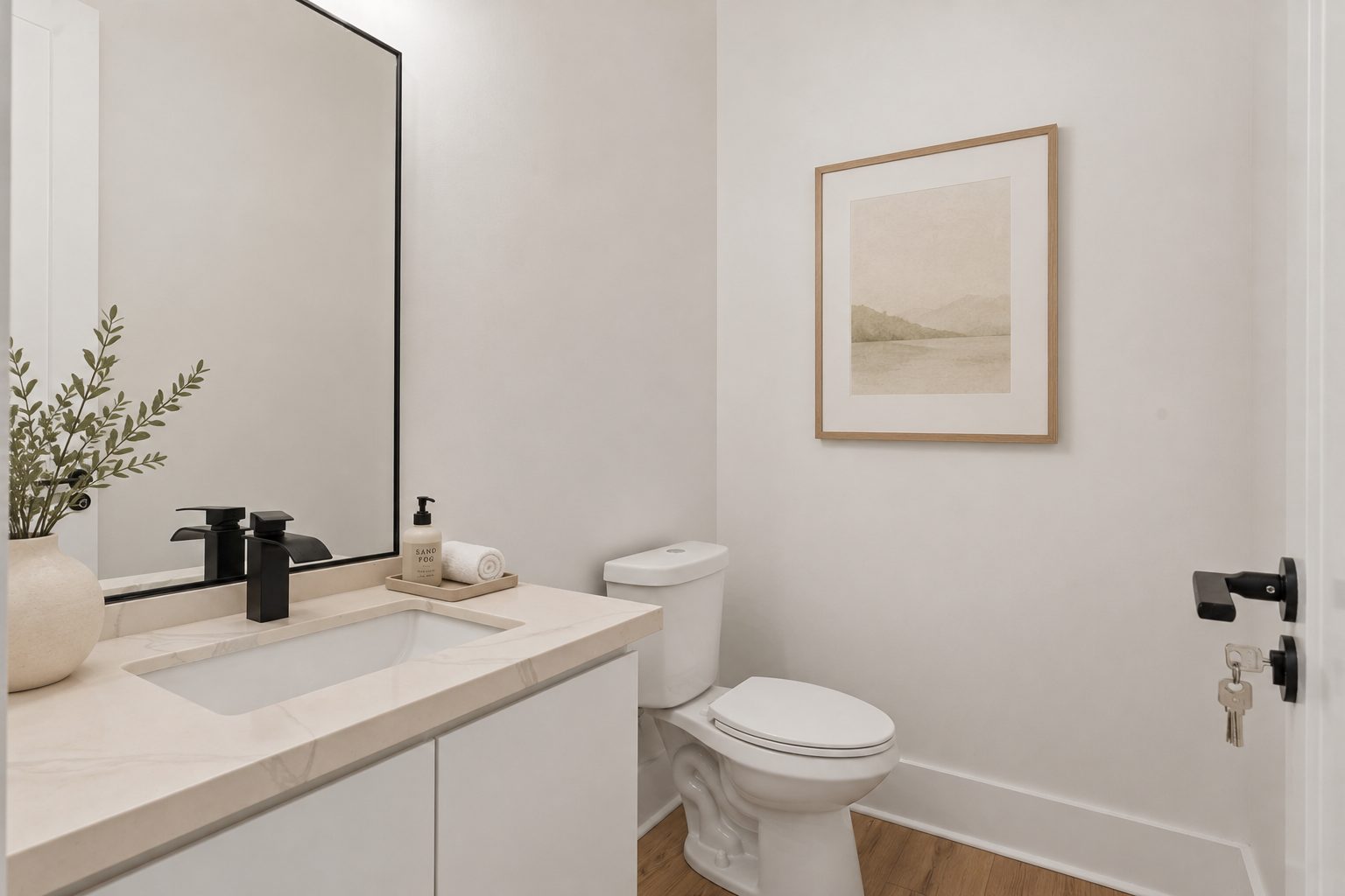 Primary bath double vanity